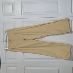 J. Jill Stretch Tan Cotton Lightweight Wide-Leg Pants Size 8